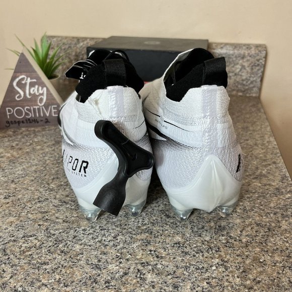 Nike Vapor Edge 360 Elite Flyknit Detachable Cleats White Mens Size 14 Wide - Picture 7 of 10